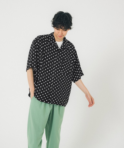 HAVERSACK attire ドット柄　開襟シャツ ドットプリント シャツ／HAVERSACK（ハバーサック）｜愛着を持っ