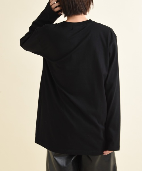 INTERPLANET(インタープラネット)の「POETEフロッキーロゴT(Tシャツ/カットソー・レディース・オフホワイト/ブラック・FREE)」の17枚目の写真