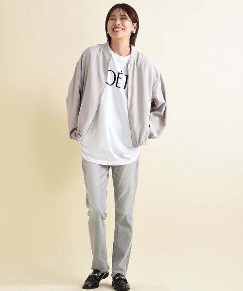 INTERPLANET(インタープラネット)の「POETEフロッキーロゴT(Tシャツ/カットソー・レディース・オフホワイト/ブラック・FREE)」の5枚目の写真