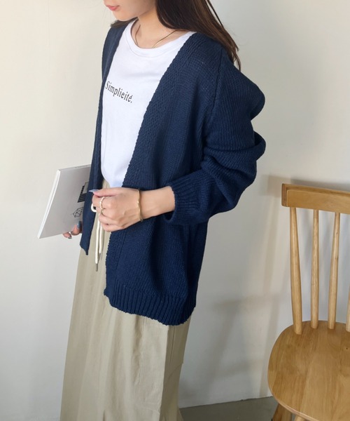 CLEA（クレア）の「オーバーサイズカーディガンボレロ（カーディガン/ボレロ・レディース・ネイビー/ブラック/ベージュ・FREE）」の17枚目の写真