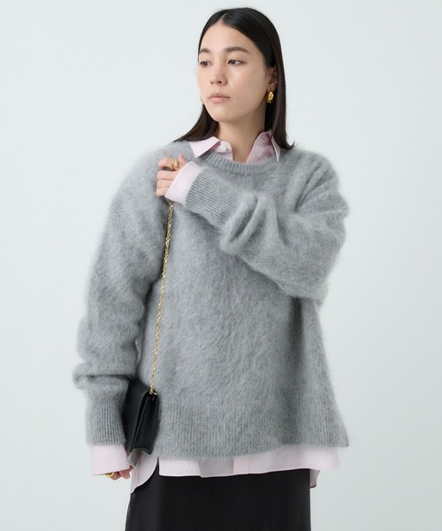 Chaos（カオス）の「Chaos(カオス)/ロンデリアプルオーバー（ニット/セーター・レディース・ミント/チャコールグレー/ベージュ/イエロー系その他/グレー/ピンク・FREE）」の13枚目の写真