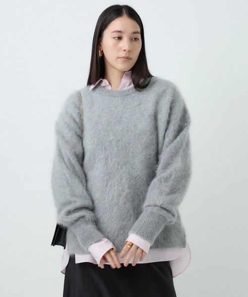 Chaos（カオス）の「Chaos(カオス)/ロンデリアプルオーバー（ニット/セーター・レディース・ミント/チャコールグレー/ベージュ/イエロー系その他/グレー/ピンク・FREE）」の14枚目の写真