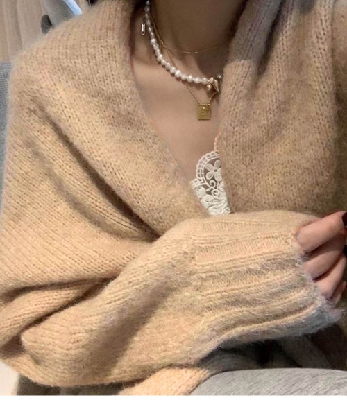 meJane(ミージェーン)の「コクーンシルエットニットカーデガン(カーディガン/ボレロ・レディース・ライトベージュ/チャコールグレー/ダークベージュ・FREE)」の20枚目の写真