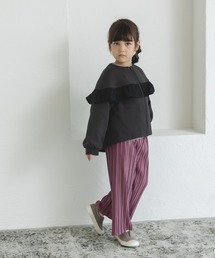 pairmanon（ペアマノン）の「フリル付き ノーカラー ジップブルゾン