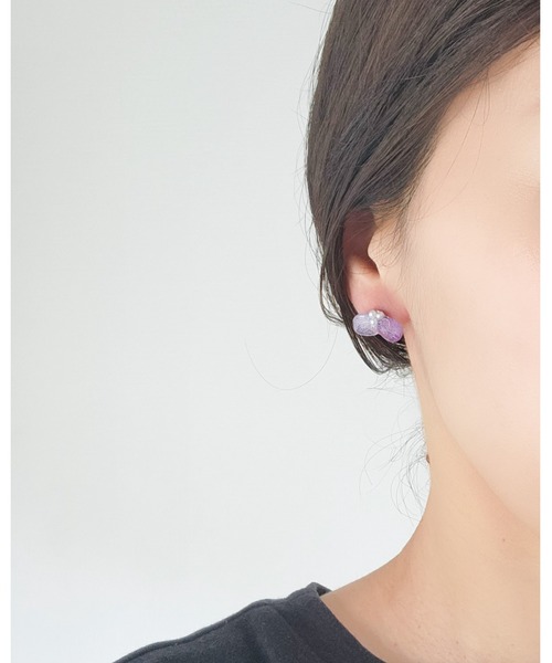 CERCA(チェルカ)の「Tresor*/花びら サージカルステンレスピアス(ピアス(両耳用)・レディース・ラベンダー/ライトブルー/ブルー/パープル/ブルー系その他・FREE)」の9枚目の写真
