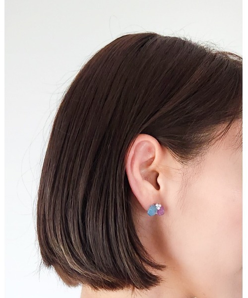 CERCA(チェルカ)の「Tresor*/花びら サージカルステンレスピアス(ピアス(両耳用)・レディース・ラベンダー/ライトブルー/ブルー/パープル/ブルー系その他・FREE)」の11枚目の写真
