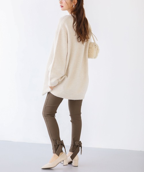 Fit more（フィットモア）の「バックリボンストレッチパンツ（その他パンツ・レディース・ブラック/ブラウン・PS/S/M）」の7枚目の写真