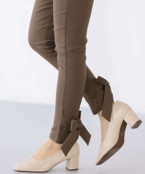 Fit more（フィットモア）の「バックリボンストレッチパンツ（その他パンツ・レディース・ブラック/ブラウン・PS/S/M）」の8枚目の写真