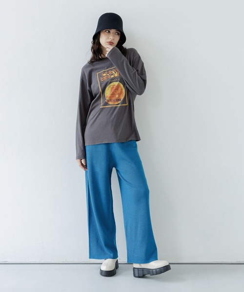 LAKOLE(ラコレ)の「グラフィックプリント長袖TEE / 976017(Tシャツ/カットソー・レディース・ホワイト系その他6/グレー系9/チャコール/オフホワイト・MEDIUM/SMALL)」の8枚目の写真