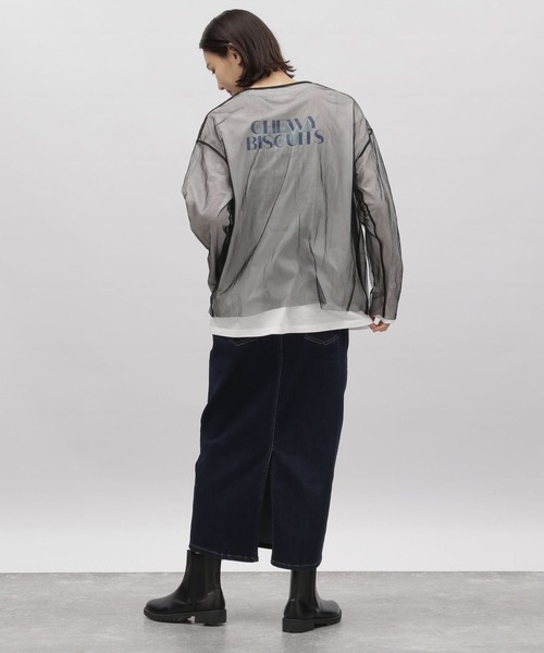 LAKOLE(ラコレ)の「グラフィックプリント長袖TEE / 976017(Tシャツ/カットソー・レディース・ホワイト系その他6/グレー系9/チャコール/オフホワイト・MEDIUM/SMALL)」の12枚目の写真