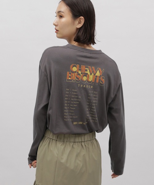 LAKOLE(ラコレ)の「グラフィックプリント長袖TEE / 976017(Tシャツ/カットソー・レディース・ホワイト系その他6/グレー系9/チャコール/オフホワイト・MEDIUM/SMALL)」の18枚目の写真