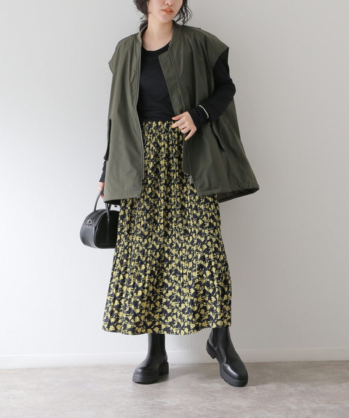 BASERANGE（ベースレンジ）の「【BASERANGE/ベースレンジ】CORE LONG SLEEVE TEE：カットソー（Tシャツ/カットソー・レディース・ブラウン/ブラック・SMALL）」の6枚目の写真