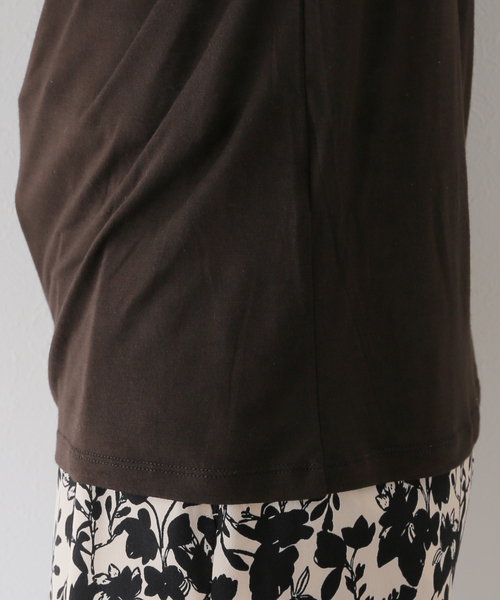 BASERANGE（ベースレンジ）の「【BASERANGE/ベースレンジ】CORE LONG SLEEVE TEE：カットソー（Tシャツ/カットソー・レディース・ブラウン/ブラック・SMALL）」の17枚目の写真