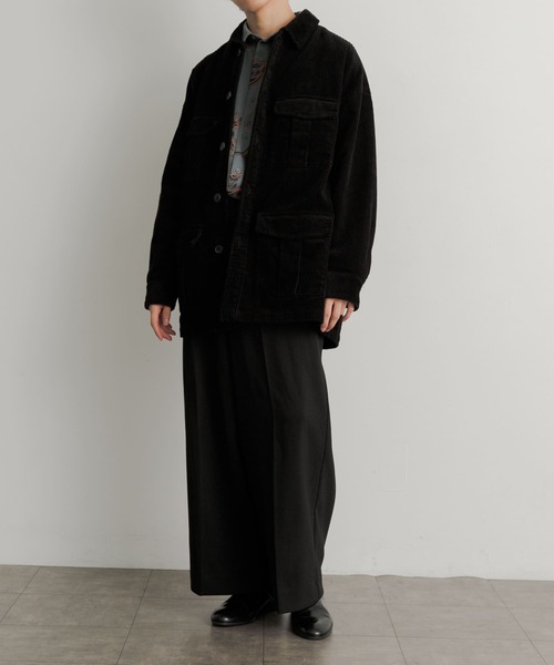 SENSE OF PLACE by URBAN RESEARCH(センスオブプレイスバイアーバンリサーチ)の「ハードツイルセンタープレスワイドパンツ(その他パンツ・メンズ・ブラック/グレー/ブラウン/ボルドー・MEDIUM/LARGE)」の7枚目の写真