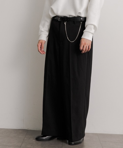 SENSE OF PLACE by URBAN RESEARCH(センスオブプレイスバイアーバンリサーチ)の「ハードツイルセンタープレスワイドパンツ(その他パンツ・メンズ・ブラック/グレー/ブラウン/ボルドー・MEDIUM/LARGE)」の11枚目の写真