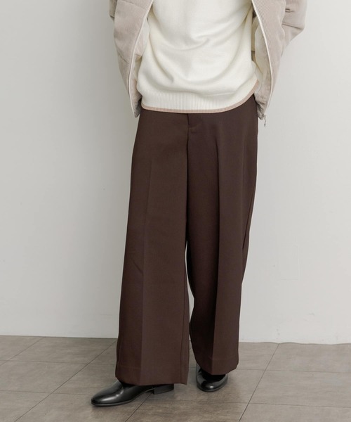 SENSE OF PLACE by URBAN RESEARCH(センスオブプレイスバイアーバンリサーチ)の「ハードツイルセンタープレスワイドパンツ(その他パンツ・メンズ・ブラック/グレー/ブラウン/ボルドー・MEDIUM/LARGE)」の18枚目の写真