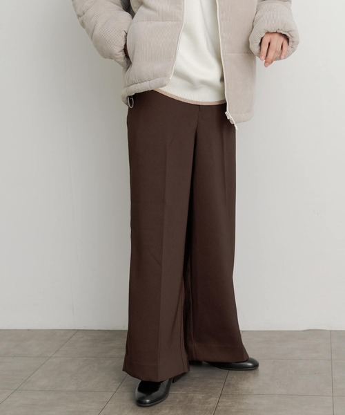 SENSE OF PLACE by URBAN RESEARCH(センスオブプレイスバイアーバンリサーチ)の「ハードツイルセンタープレスワイドパンツ(その他パンツ・メンズ・ブラック/グレー/ブラウン/ボルドー・MEDIUM/LARGE)」の19枚目の写真