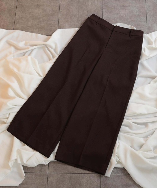 SENSE OF PLACE by URBAN RESEARCH(センスオブプレイスバイアーバンリサーチ)の「ハードツイルセンタープレスワイドパンツ(その他パンツ・メンズ・ブラック/グレー/ブラウン/ボルドー・MEDIUM/LARGE)」の5枚目の写真