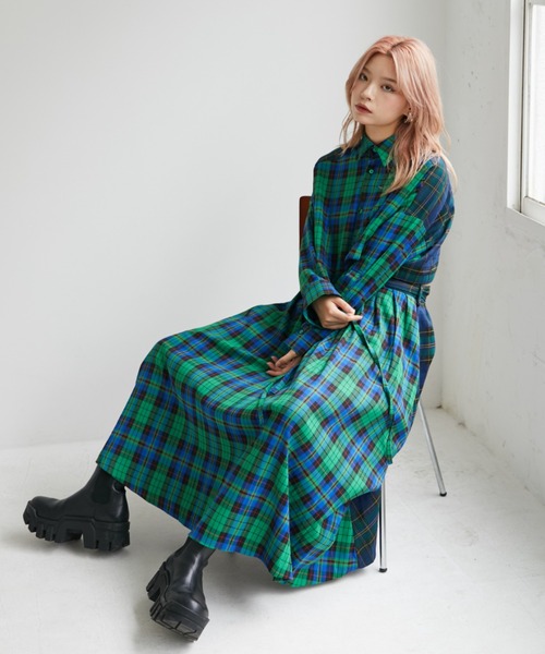 VeLV(ヴェルヴ)の「PLEATS GATHER SKIRT プリーツギャザースカート(スカート・レディース・チェック・FREE)」の10枚目の写真