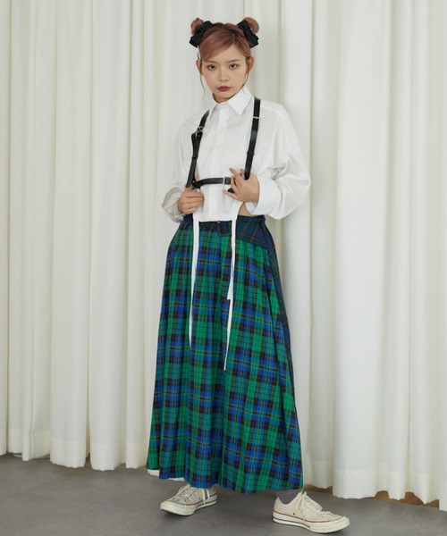 VeLV(ヴェルヴ)の「PLEATS GATHER SKIRT プリーツギャザースカート(スカート・レディース・チェック・FREE)」の13枚目の写真