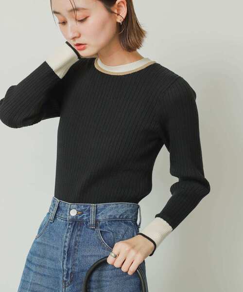 Necessity sense ネセシティセンス 総柄ニット Necessity sense ネセシティセンス 総柄ニット