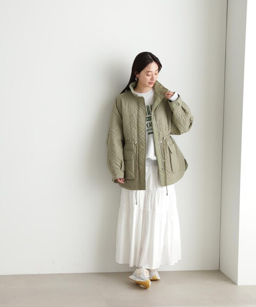 N.(N. Natural Beauty Basic)(エヌエヌナチュラルビューティーベーシック)の「◆コットンティアードスカート(スカート・レディース・ブラック/ホワイト/オレンジ・MEDIUM)」の17枚目の写真