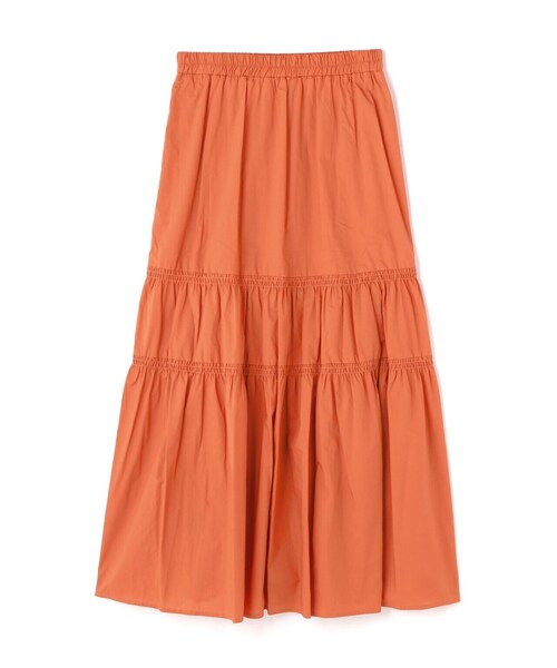 N.(N. Natural Beauty Basic)(エヌエヌナチュラルビューティーベーシック)の「◆コットンティアードスカート(スカート・レディース・ブラック/ホワイト/オレンジ・MEDIUM)」の10枚目の写真