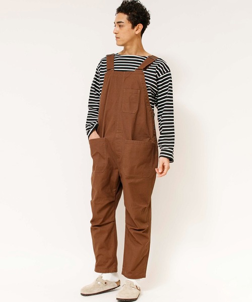 Johnbull(ジョンブル)の「ライトダックサロペット(つなぎ/オールインワン・メンズ・ホワイト/ブラウン/ブラック・MEDIUM/LARGE/SMALL)」の5枚目の写真