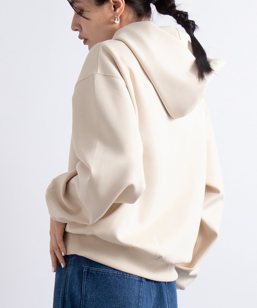 SETUP7(セットアップセブン)の「谷まりあさん着用!SWEET11月号掲載品【SETUP7】ダンボールスウェットフーディパーカー ESSENTIALS Super smooth cardboard Parker Clan e legance Parker(パーカー・レディース・アイボリー/ベージュ/グレー/ブラック・S/M)」の22枚目の写真