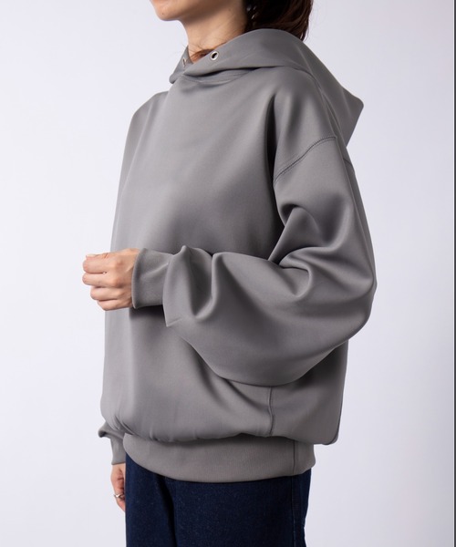 SETUP7(セットアップセブン)の「谷まりあさん着用!SWEET11月号掲載品【SETUP7】ダンボールスウェットフーディパーカー ESSENTIALS Super smooth cardboard Parker Clan e legance Parker(パーカー・レディース・アイボリー/ベージュ/グレー/ブラック・S/M)」の10枚目の写真