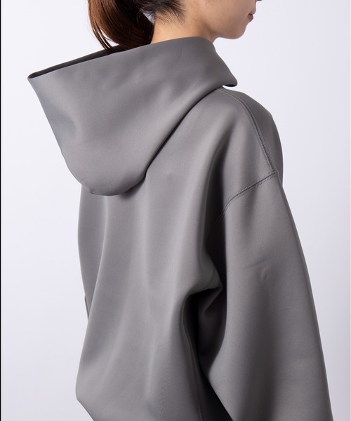 SETUP7(セットアップセブン)の「谷まりあさん着用!SWEET11月号掲載品【SETUP7】ダンボールスウェットフーディパーカー ESSENTIALS Super smooth cardboard Parker Clan e legance Parker(パーカー・レディース・アイボリー/ベージュ/グレー/ブラック・S/M)」の15枚目の写真