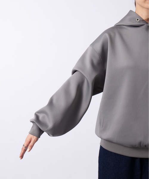 SETUP7(セットアップセブン)の「谷まりあさん着用!SWEET11月号掲載品【SETUP7】ダンボールスウェットフーディパーカー ESSENTIALS Super smooth cardboard Parker Clan e legance Parker(パーカー・レディース・アイボリー/ベージュ/グレー/ブラック・S/M)」の11枚目の写真