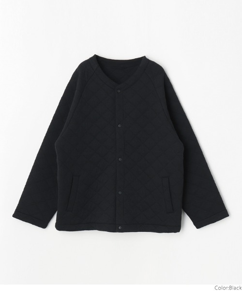 coca（coca）（コカ）の「メンズ カットキルティングノーカラージャケット（ノーカラージャケット・メンズ・ブラック・M/L）」の9枚目の写真