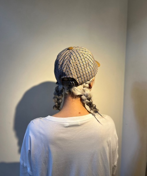 RAWLIFE（ロウライフ）の「THE FACTORY MADE/ザファクトリーメイド/CHECK BICOLOR CAP（キャップ・レディース・チャコールグレー/ベージュ・FREE）」の11枚目の写真