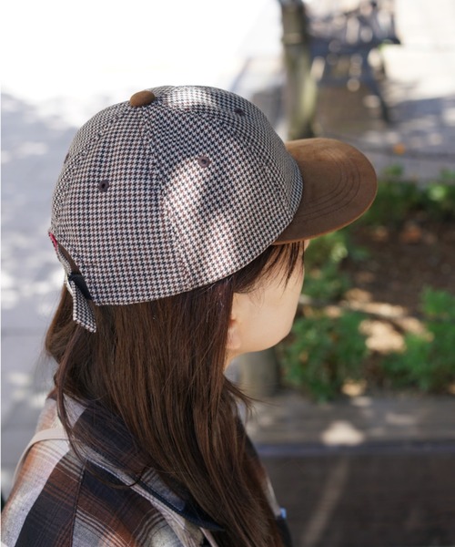 RAWLIFE（ロウライフ）の「THE FACTORY MADE/ザファクトリーメイド/CHECK BICOLOR CAP（キャップ・レディース・チャコールグレー/ベージュ・FREE）」の4枚目の写真