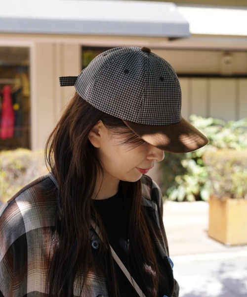 RAWLIFE（ロウライフ）の「THE FACTORY MADE/ザファクトリーメイド/CHECK BICOLOR CAP（キャップ・レディース・チャコールグレー/ベージュ・FREE）」の6枚目の写真