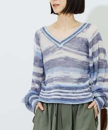 GRADATION SHEER KNIT