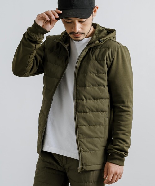 Rocky Monroe(ロッキーモンロー)の「ダウンパーカー/フード付きジャケット(ダウンジャケット/コート・メンズ・ブラック/カモフラージュ/ネイビー/ライトグレー/ベージュ/カーキ/チャコールグレー・LL/L/M)」の1枚目の写真