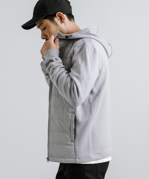 Rocky Monroe(ロッキーモンロー)の「ダウンパーカー/フード付きジャケット(ダウンジャケット/コート・メンズ・ブラック/カモフラージュ/ネイビー/ライトグレー/ベージュ/カーキ/チャコールグレー・LL/L/M)」の16枚目の写真