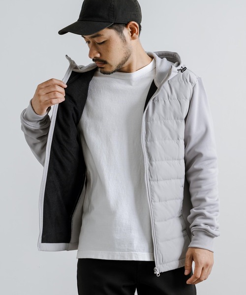 Rocky Monroe(ロッキーモンロー)の「ダウンパーカー/フード付きジャケット(ダウンジャケット/コート・メンズ・ブラック/カモフラージュ/ネイビー/ライトグレー/ベージュ/カーキ/チャコールグレー・LL/L/M)」の17枚目の写真