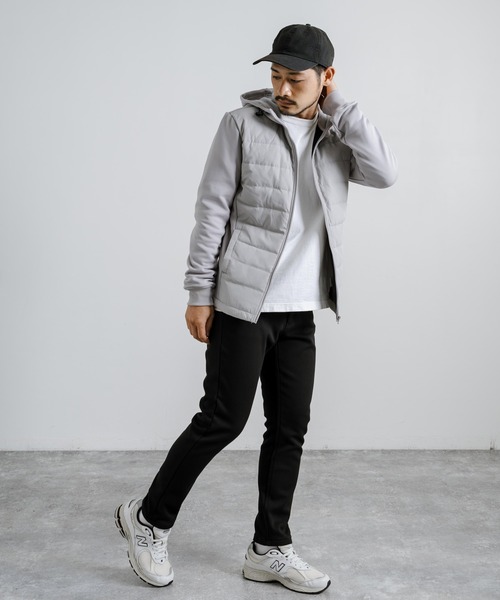 Rocky Monroe(ロッキーモンロー)の「ダウンパーカー/フード付きジャケット(ダウンジャケット/コート・メンズ・ブラック/カモフラージュ/ネイビー/ライトグレー/ベージュ/カーキ/チャコールグレー・LL/L/M)」の18枚目の写真