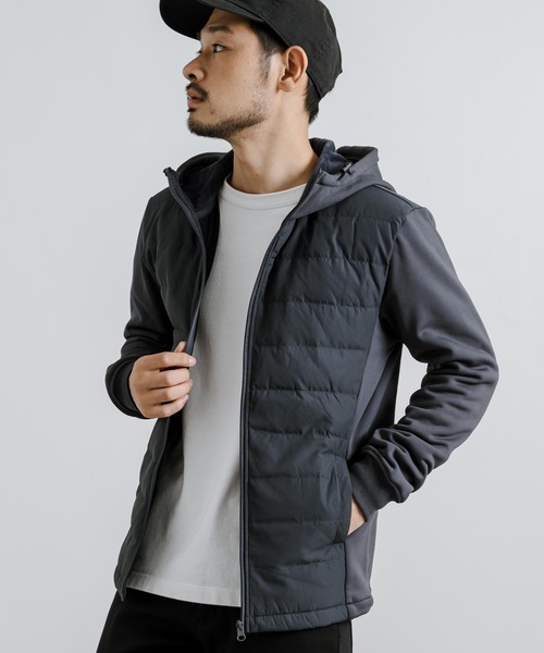 Rocky Monroe(ロッキーモンロー)の「ダウンパーカー/フード付きジャケット(ダウンジャケット/コート・メンズ・ブラック/カモフラージュ/ネイビー/ライトグレー/ベージュ/カーキ/チャコールグレー・LL/L/M)」の13枚目の写真