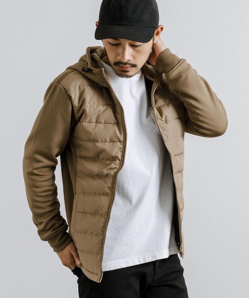 Rocky Monroe(ロッキーモンロー)の「ダウンパーカー/フード付きジャケット(ダウンジャケット/コート・メンズ・ブラック/カモフラージュ/ネイビー/ライトグレー/ベージュ/カーキ/チャコールグレー・LL/L/M)」の21枚目の写真