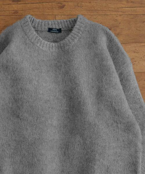 ITEMS URBANRESEARCH(アイテムズ アーバンリサーチ)の「ジャガードクルーネックプルオーバーニット(ニット/セーター・メンズ・グリーン/グレー/ブラック・MEDIUM/LARGE)」の3枚目の写真