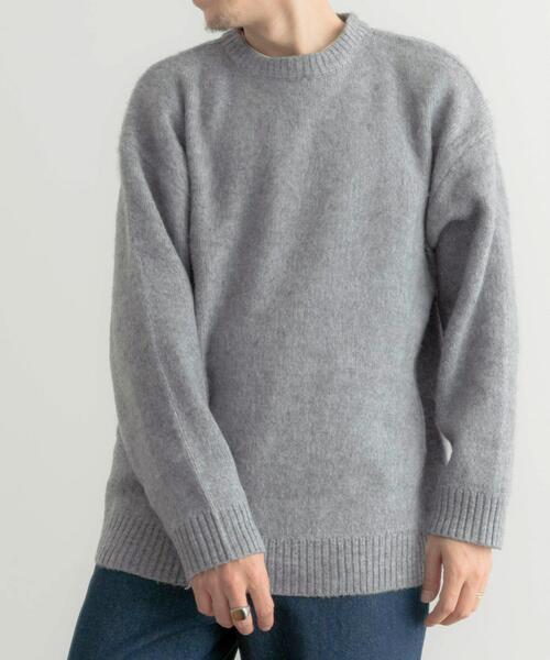 ITEMS URBANRESEARCH(アイテムズ アーバンリサーチ)の「ジャガードクルーネックプルオーバーニット(ニット/セーター・メンズ・グリーン/グレー/ブラック・MEDIUM/LARGE)」の5枚目の写真