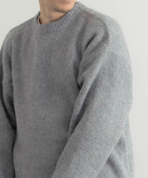 ITEMS URBANRESEARCH(アイテムズ アーバンリサーチ)の「ジャガードクルーネックプルオーバーニット(ニット/セーター・メンズ・グリーン/グレー/ブラック・MEDIUM/LARGE)」の7枚目の写真