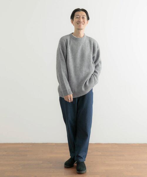 ITEMS URBANRESEARCH(アイテムズ アーバンリサーチ)の「ジャガードクルーネックプルオーバーニット(ニット/セーター・メンズ・グリーン/グレー/ブラック・MEDIUM/LARGE)」の8枚目の写真
