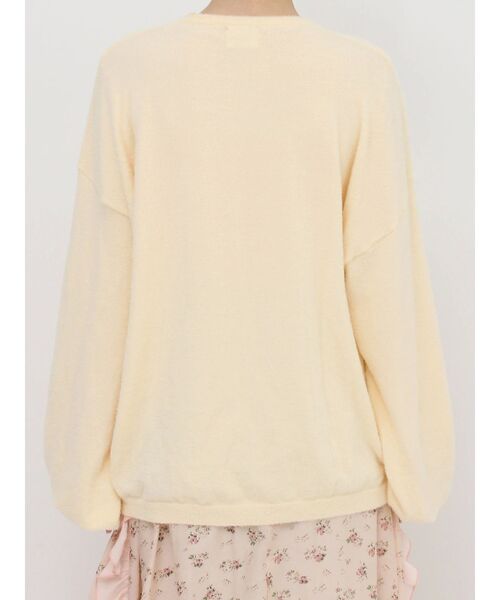 merry jenny（メリージェニー）の「Bear×Bearニットカーディガン（カーディガン/ボレロ・レディース・ブラック/ライトブルー/アイボリー・FREE）」の6枚目の写真