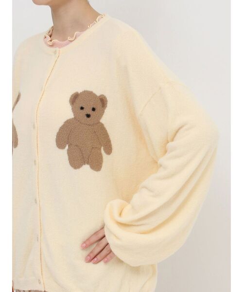 merry jenny（メリージェニー）の「Bear×Bearニットカーディガン（カーディガン/ボレロ・レディース・ブラック/ライトブルー/アイボリー・FREE）」の8枚目の写真