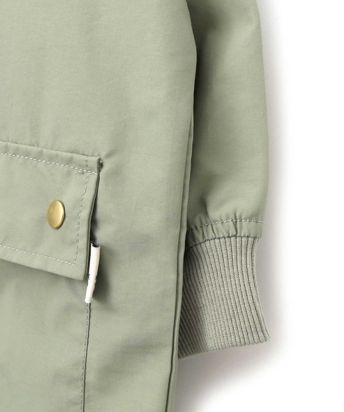 MAKE YOUR DAY(メイクユアデイ)の「ステンカラージャケット■80~140cm(ナイロンジャケット・キッズ・オリーブ/ベージュ・120/80/100/140/110/130/90)」の10枚目の写真